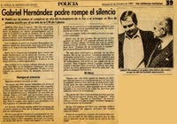 Gabriel Hernández padre rompe el silencio.  [artículo]