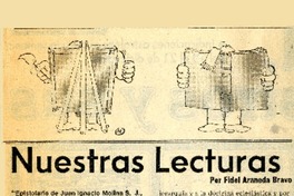 Nuestras lecturas  [artículo] Fidel Araneda Bravo.