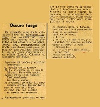 Oscuro fuego.  [artículo]