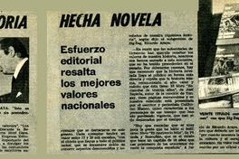 La historia hecha novela.  [artículo]