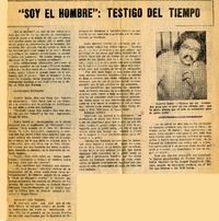 Soy el hombre", testigo del tiempo.  [artículo]