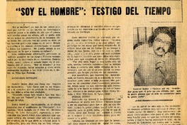 Soy el hombre", testigo del tiempo.  [artículo]