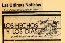 Oiga, señor Ministro!  [artículo] Raúl Morales Alvarez.