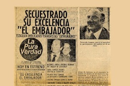 Josseau escondido sólo escuchó el estreno de su "Embajador": [entrevista] [artículo] Rosario Guzmán Bravo.