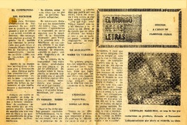 El compromiso del escritor  [artículo] Floridor Pérez.