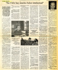 En Chile hay mucho bolseo intelectual" : [Entrevista] [artículo] Jorge Abasolo Aravena.