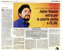 Jaime Huenún entra por la puerta ancha a EE.UU. (entrevista)  [artículo]Leonardo Sanhueza.