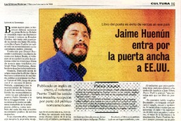 Jaime Huenún entra por la puerta ancha a EE.UU. (entrevista)  [artículo]Leonardo Sanhueza.