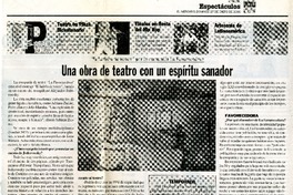 Una Obra de teatro con un espíritu sanador (entrevista)  [artículo].