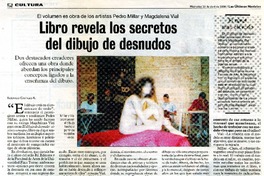 Libro revela los secretos del dibujo de desnudos  [artículo]Rodrigo Castillo R.