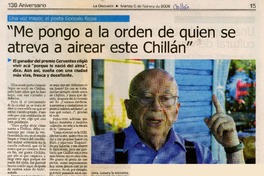 "Me pongo a la orden de quien se atreva a airear este Chillán"  [artículo].