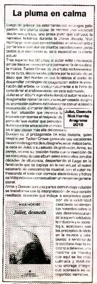 La pluma en calma  [artículo].