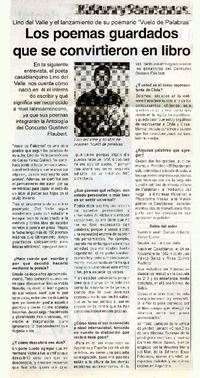 Los Poemas guardados que se convirtieron en libro (entrevista)  [artículo].