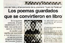 Los Poemas guardados que se convirtieron en libro (entrevista)  [artículo].