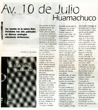 Av. 10 de julio Huamachuco  [artículo].