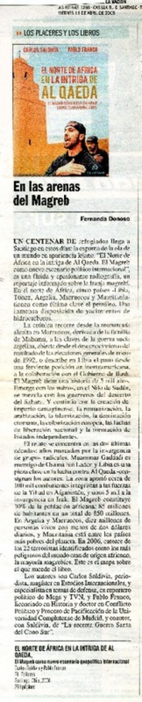 En las arenas de Magreb  [artículo]Fernanda Donoso.