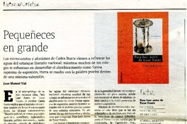 Pequeñeces en grande  [artículo]Juan Manuel Vial.