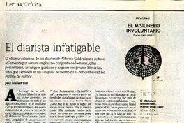 El diarista infatigable  [artículo]Juan Manuel Vial Sanfuentes.