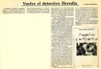 Vuelve el detective Heredia  [artículo] Marino Muñoz Lagos.
