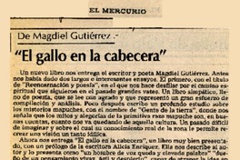 "El gallo en la cabecera"  [artículo] Modesto Parera.