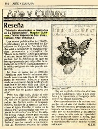 Reseña  [artículo] O. Z. S.