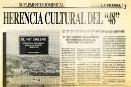 Herencia cultural del "48"  [artículo].