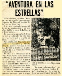 "Aventura en las estrellas"  [artículo].