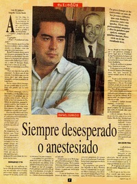 Siempre desesperado o anestesiado  [artículo] Mili Rodríguez.