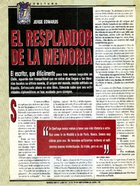 El resplandor de la memoria  [artículo] Carolina Díaz.