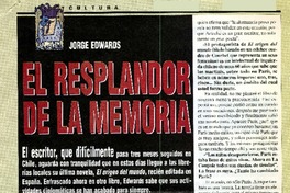 El resplandor de la memoria  [artículo] Carolina Díaz.