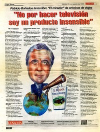 "No por hacer televisión soy un producto insensible"  [artículo] Willy Haltenhoff Nikiforos.