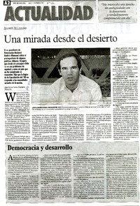 Una mirada desde el desierto  [artículo] Alejandra Cassino Marcel.