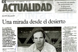 Una mirada desde el desierto  [artículo] Alejandra Cassino Marcel.