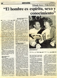 "El hombre es espíritu, sexo y conocimiento"  [artículo] Rosario Guzmán Errázuriz.