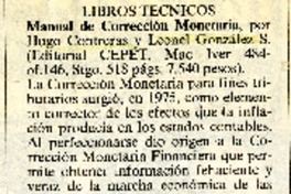 Libros técnicos  [artículo] Osvaldo Torres-Ahumada.