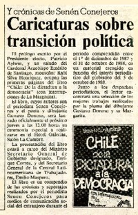 Caricaturas sobre transición política  [artículo].