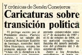 Caricaturas sobre transición política  [artículo].