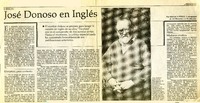 José Donoso en inglés  [artículo] Mónica Pérez.