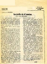 "La noche en el camino"  [artículo] Apir.