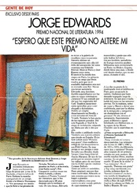 "Espero que este premio no altere mi vida"  [artículo] Christine L'Homme.