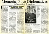 Memorias poco diplomáticas  [artículo] Gonzalo García de Cortázar