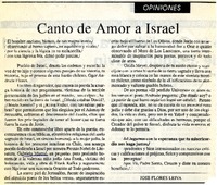 Canto de amor a Israel  [artículo] José Flores Leiva