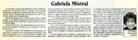 Gabriela Mistral  [artículo] Ketty Farandato Politis