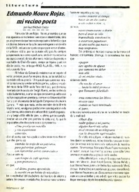 Edmundo Moure Rojas, mi vecino poeta  [artículo] Raúl Mellado Castro