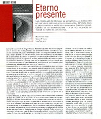 Eterno presente  [artículo] Patricia Espinosa