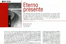 Eterno presente  [artículo] Patricia Espinosa