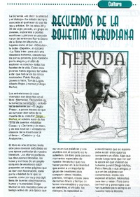 Recuerdos de la bohemia nerudiana  [artículo]