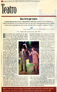 Más circo que teatro  [artículo] Eduardo Guerrero del Río