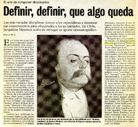 Definir, definir, que algo queda  [artículo] Rodrigo Pinto.