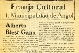 Alberto Blest Gana.  [artículo]